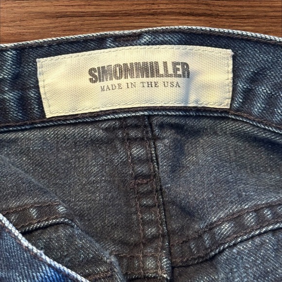 SIMON MILLER Mens Dark Wash Straight Leg Denim‎ Jeans Size 32L Made in USA - Picture 7 of 11